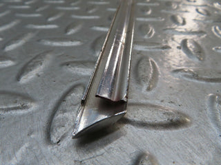 W123 front left door chrome moulding trim used OEM