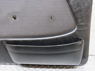 W123 Wagon front left door card black used OEM