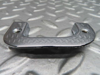 W123 left chrome door latch trim used OEM