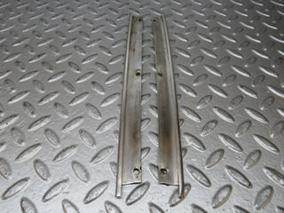 W116 roof chrome moulding trim pair used OEM