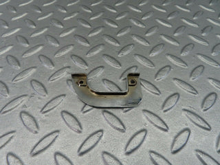 W115 left interior chrome door latch trim used OEM