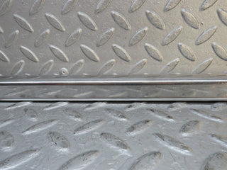 W109 front left door sill chrome used OEM