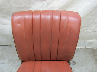 W105 Ponton front left seat driver seat red faux leather used OEM