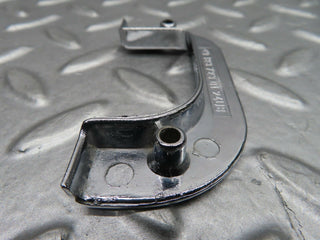W123 left chrome door latch trim used OEM