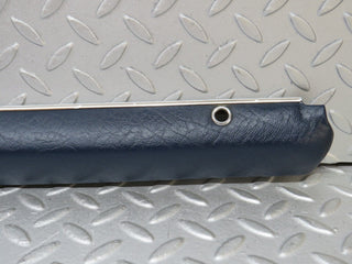 W109 rear left door card top trim blue used OEM