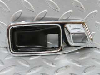 W123 chrome frame door opener rear right used OEM