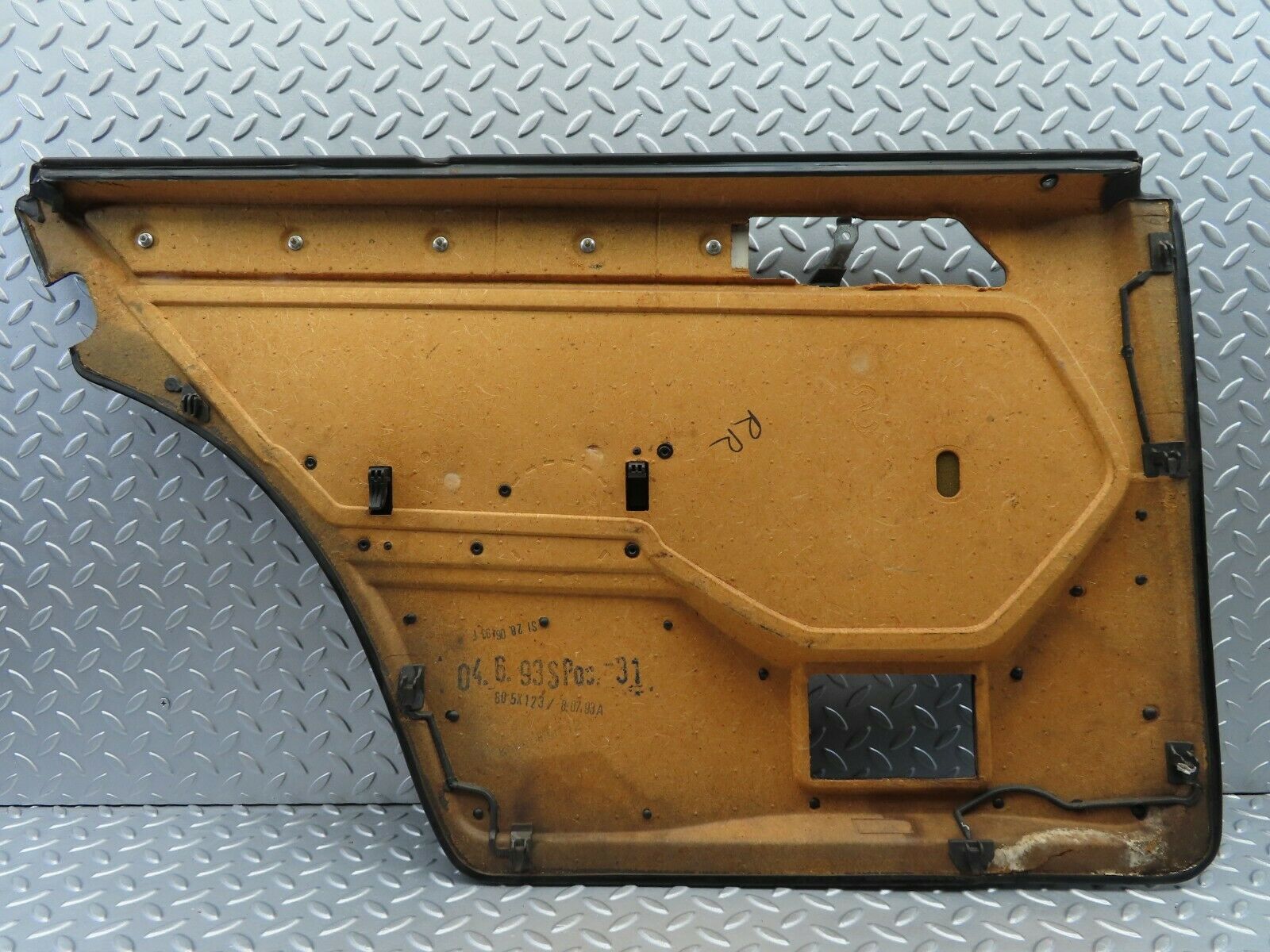 6641 Mercedes-Benz S124 E220 Wagon Rear Right Door Card Black