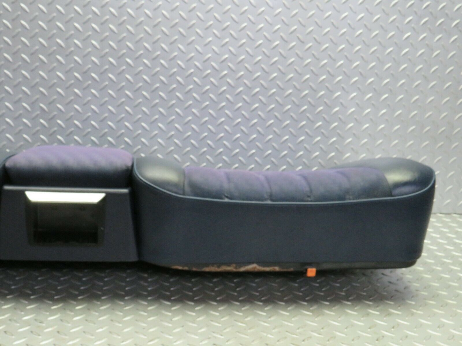 23043 Mercedes-Benz C123 230CE Coupe Rear Seat Bottom Blue Half Leather