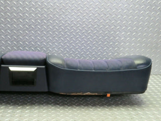 W123 Coupe rear seat bottom blue half leather used OEM