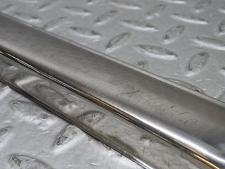 W109 rear left door sill chrome used OEM