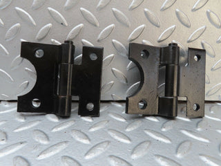 W116 left door hinges pair used OEM