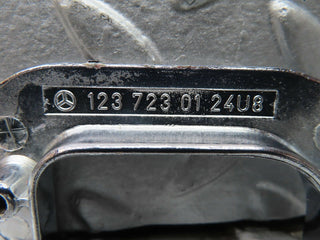 21492 Mercedes-Benz W126 300SE Left Chrome Door Latch Trim 1237230124
