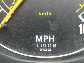 23685 Mercedes-Benz W116 350SE Instrument Cluster 87001021 1165423101