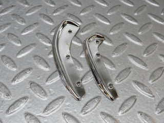 W109 interior door handle chrome trim pair left used OEM