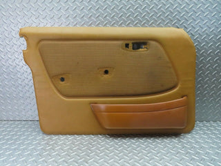 W123 front left door card panel beige light brown used OEM