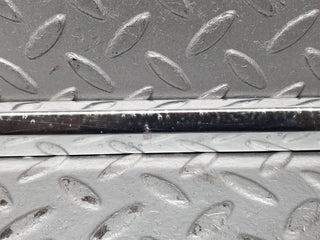 W126 front left door chrome moulding trim used OEM