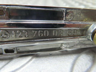W123 exterior chrome door handle rear right used OEM