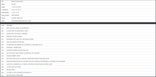 34376 Mercedes-Benz C126 380SEC Coupe Door Lock Cable