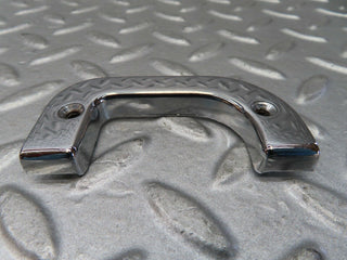 W123 Coupe right chrome door latch trim used OEM