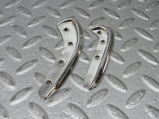 W108 interior door handle chrome trim pair front right used OEM