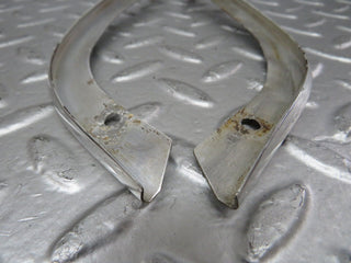 W116 headlight upper chrome trim pair used OEM