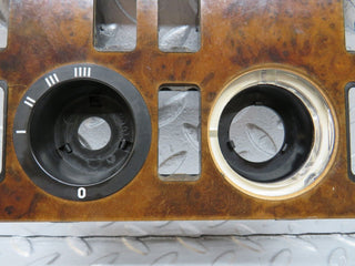 W126 heater control panel wood trim used OEM