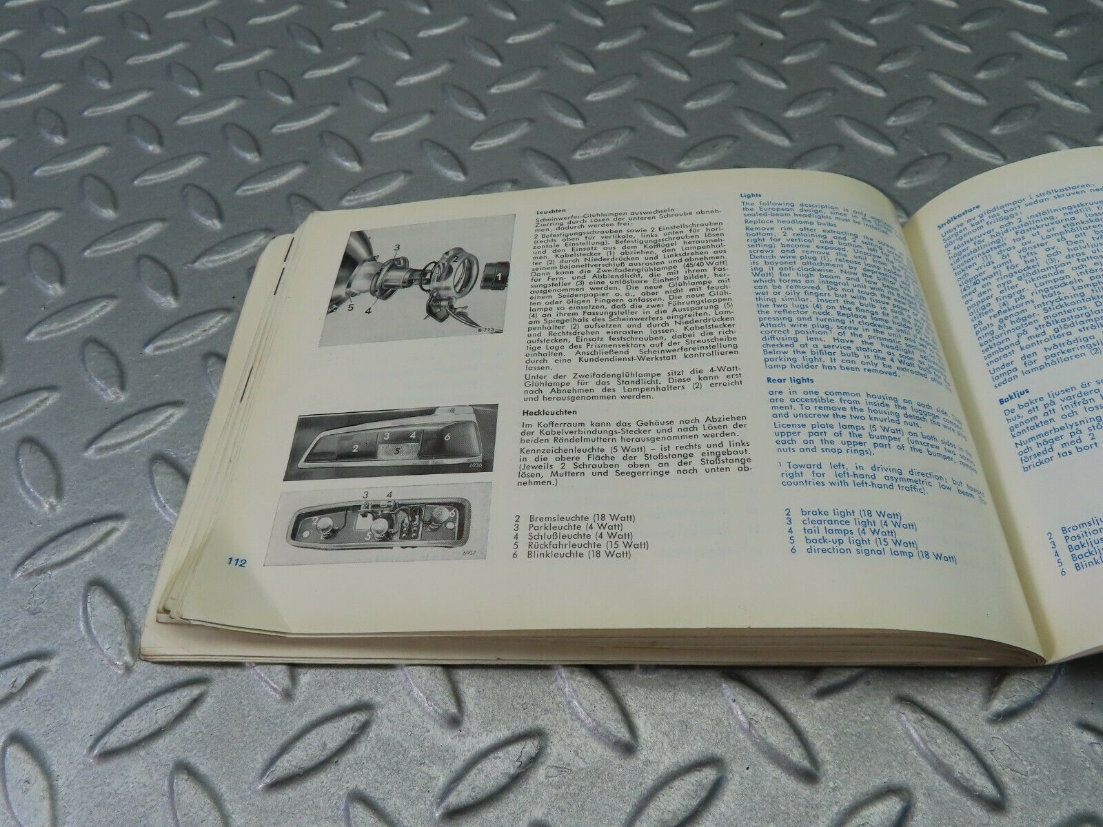 8000 Mercedes-Benz W110 190C Owner's Manual Handbook 1105841696