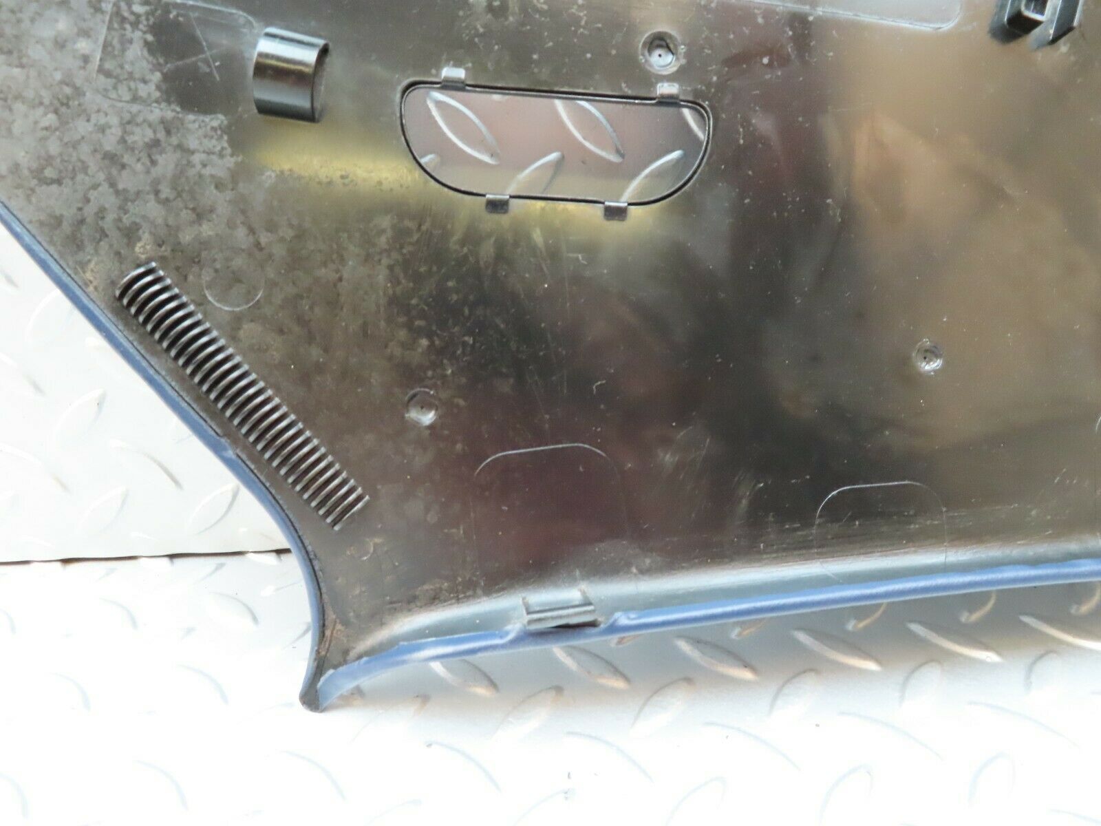 4341 Mercedes-Benz W123 230E C Pillar Cover Panel Right Side Blue 1236900425