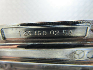 W123 exterior chrome door handle front right used OEM