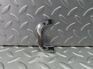 W123 Coupe right interior chrome door latch trim used OEM