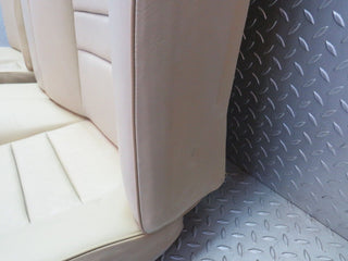 34414 Mercedes-Benz C126 380SEC Coupe Rear Seat Set Leather Beige 1249240123