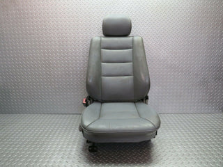 22383 Mercedes-Benz C124 E220 Coupe Front Left Seat Leather Grey 1249102350