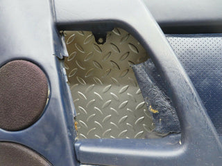 R129 SL right door card blue used OEM