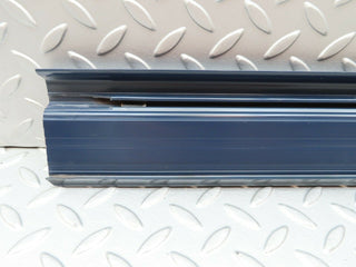 W123 rear left door sill trim blue used OEM