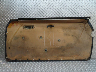 W123 Coupe front left door card blue used OEM