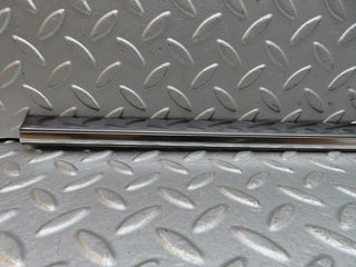 W140 Coupe rear left window lower chrome trim used OEM
