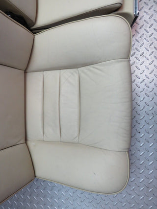 34414 Mercedes-Benz C126 380SEC Coupe Rear Seat Set Leather Beige 1249240123