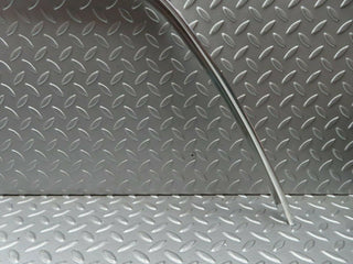 W123 Coupe roof chrome trim left side used OEM