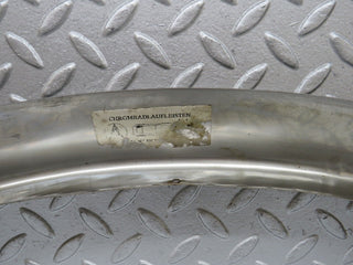 W126 rear left chrome wheel arch trim used OEM
