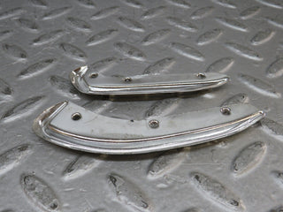 W109 interior door handle chrome trim pair right used OEM