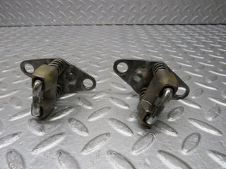 W126 Coupe bonnet lock catch pair used OEM