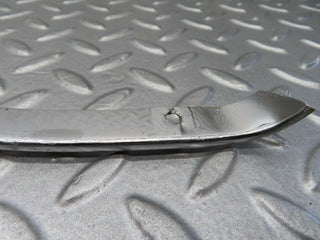 W116 headlight upper chrome fender wing trim pair used OEM