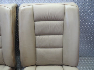 W124 Coupe rear seat leather beige used OEM