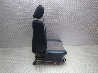 W123 front left passenger seat blue used OEM