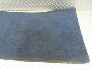 W123 Coupe front left passenger side floor mat blue used OEM