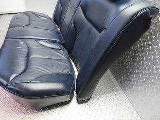 W140 rear heated seat leather blue used OEM