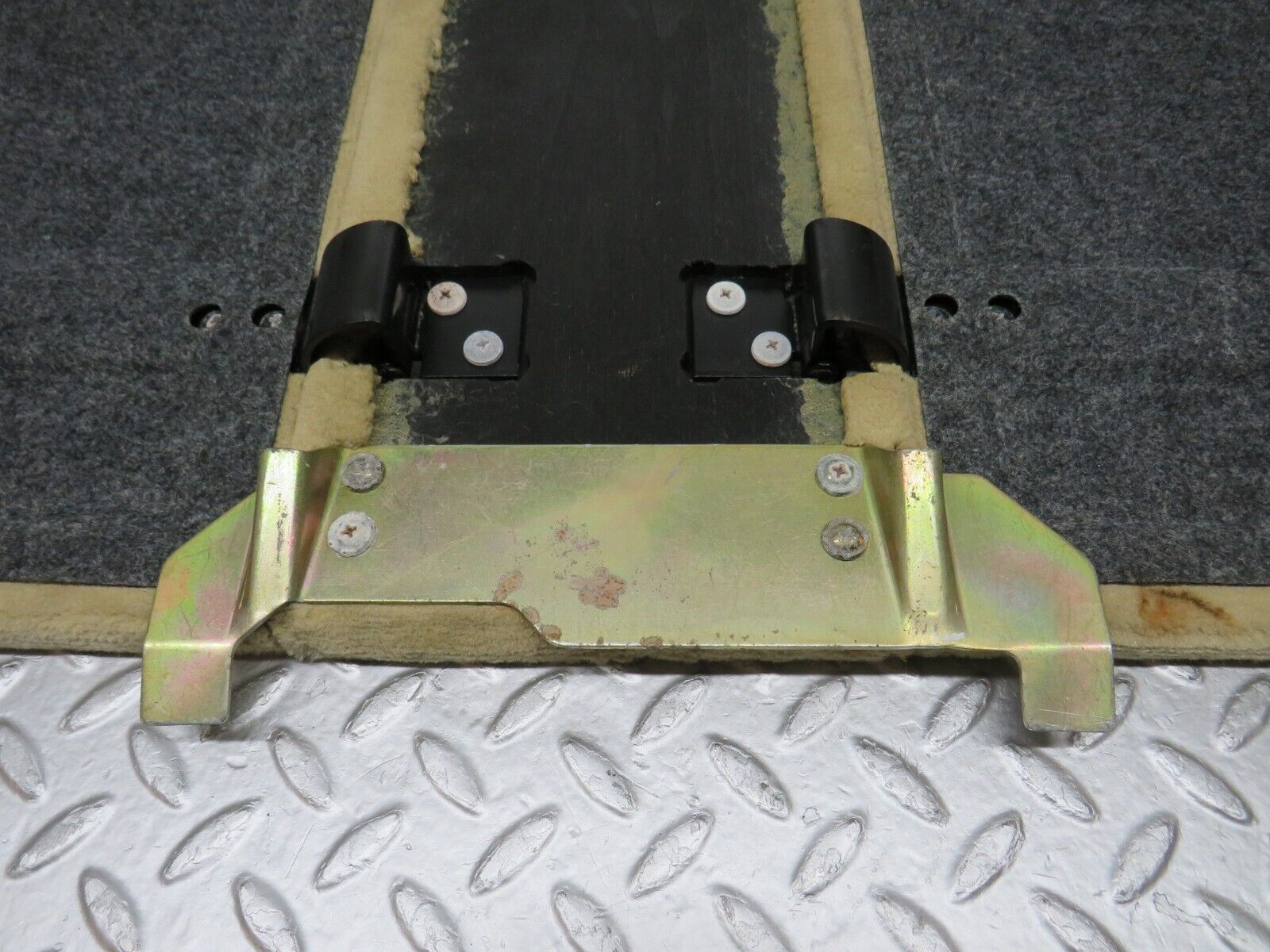 38278 Mercedes-Benz R129 280SL Coupe Rear Storage Carpet Panel Beige 1296840179 1296840279