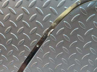 W105 Ponton front left door chrome trim used OEM