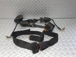 41268 Mercedes-Benz W126 300SE Rear Seat Belt Set With Buckles 124860050396 1248600585 1248601185