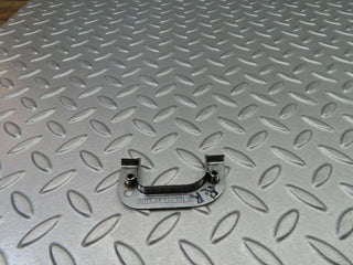 W123 right interior chrome door latch trim used OEM